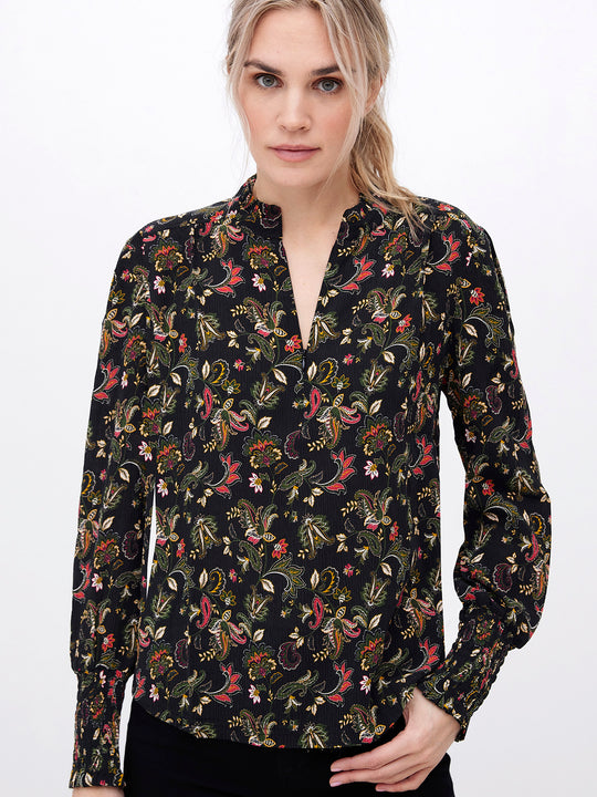 go soft spoken blouse print