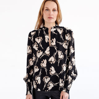 go soft spoken blouse print