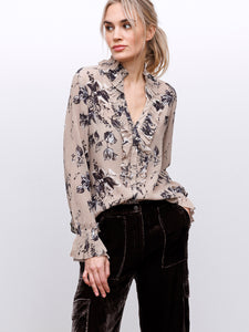 go soiree in the city top print