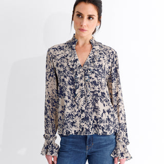 go soiree in the city top print