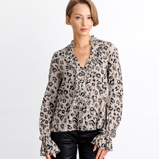 go soiree in the city top print
