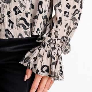 go soiree in the city top print