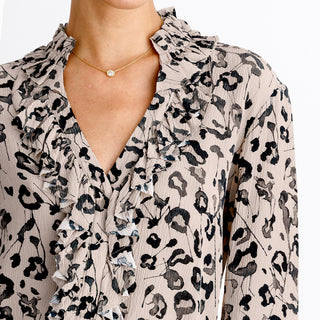 go soiree in the city top print