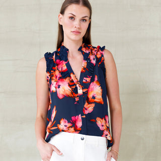 go spring soiree blouse print