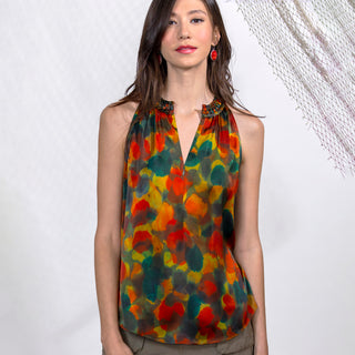 go perfectly plaited cutaway print