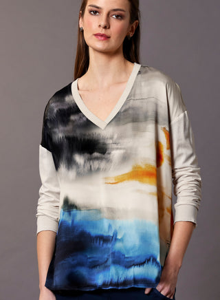 ICONIC go tee vee top print