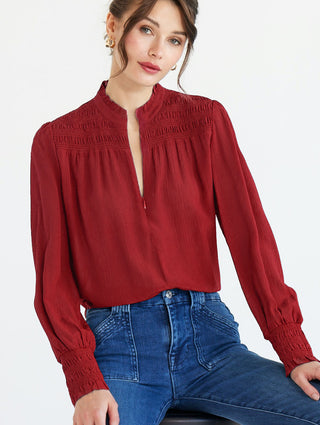 go smocked soft spoken blouse