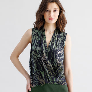 go boho surplice top print