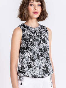 go luxe draw me in top print