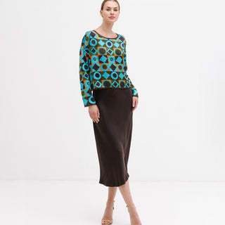 go on the edge top print