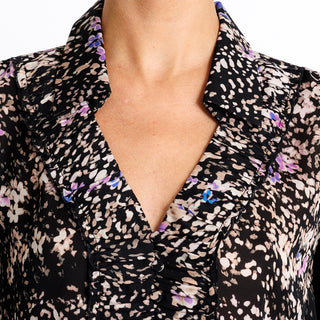 go rush to ruche blouse print