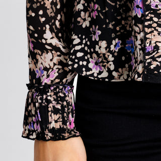 go rush to ruche blouse print