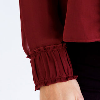 go rush to ruche blouse