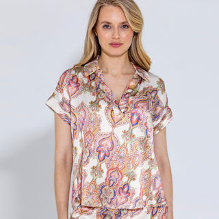 ICONIC go luxe polo top print