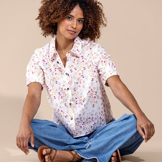 go cotton camp shirt print