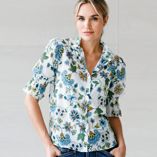 go cotton hannah top print
