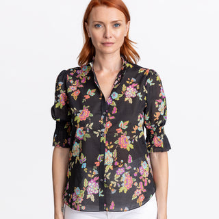 go cotton hannah top print