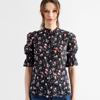 go cotton hannah top print