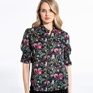 go cotton hannah top print