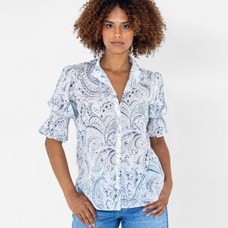 go cotton hannah top print