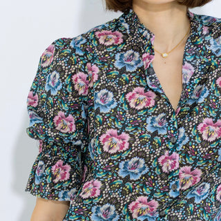 go cotton hannah top print