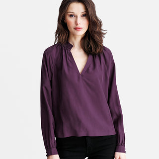 go pleats please peasant top