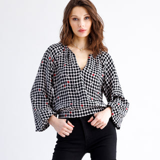 go bubbled up top print