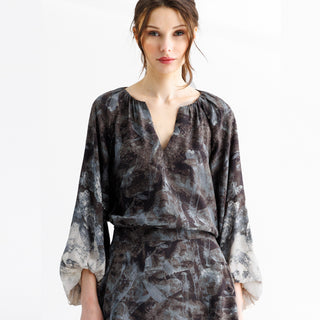go bubbled up top print