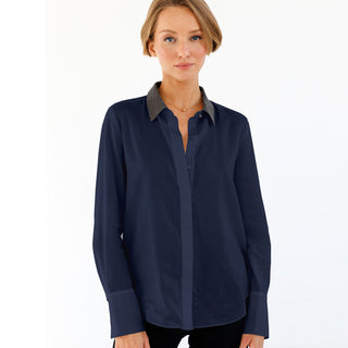 go cotton le blouse beaded