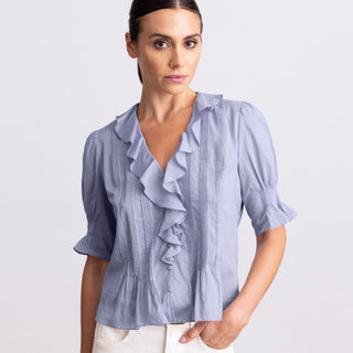 go cotton oh-so-romantic top