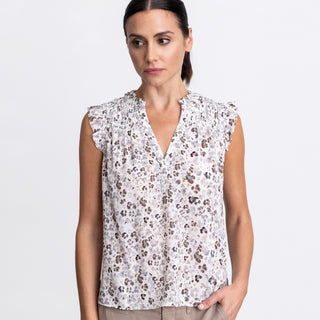 go girly blouse sleeveless print