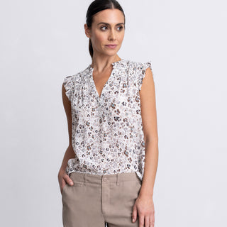 go girly blouse sleeveless print