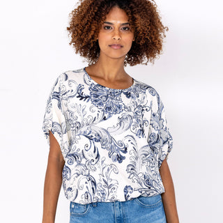 go bubble blouse redux print