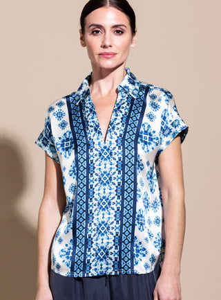 ICONIC go polo top redux print