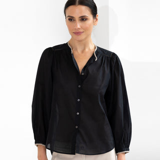 go cotton beat poet blouse