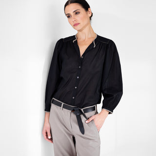 go cotton beat poet blouse