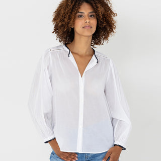 go cotton beat poet blouse