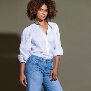 go cotton beat poet blouse