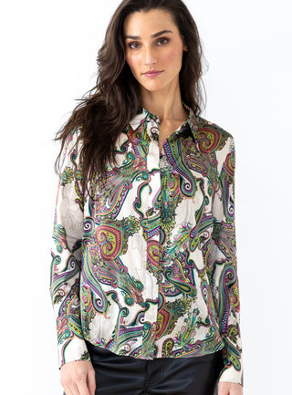 go le blouse slim print